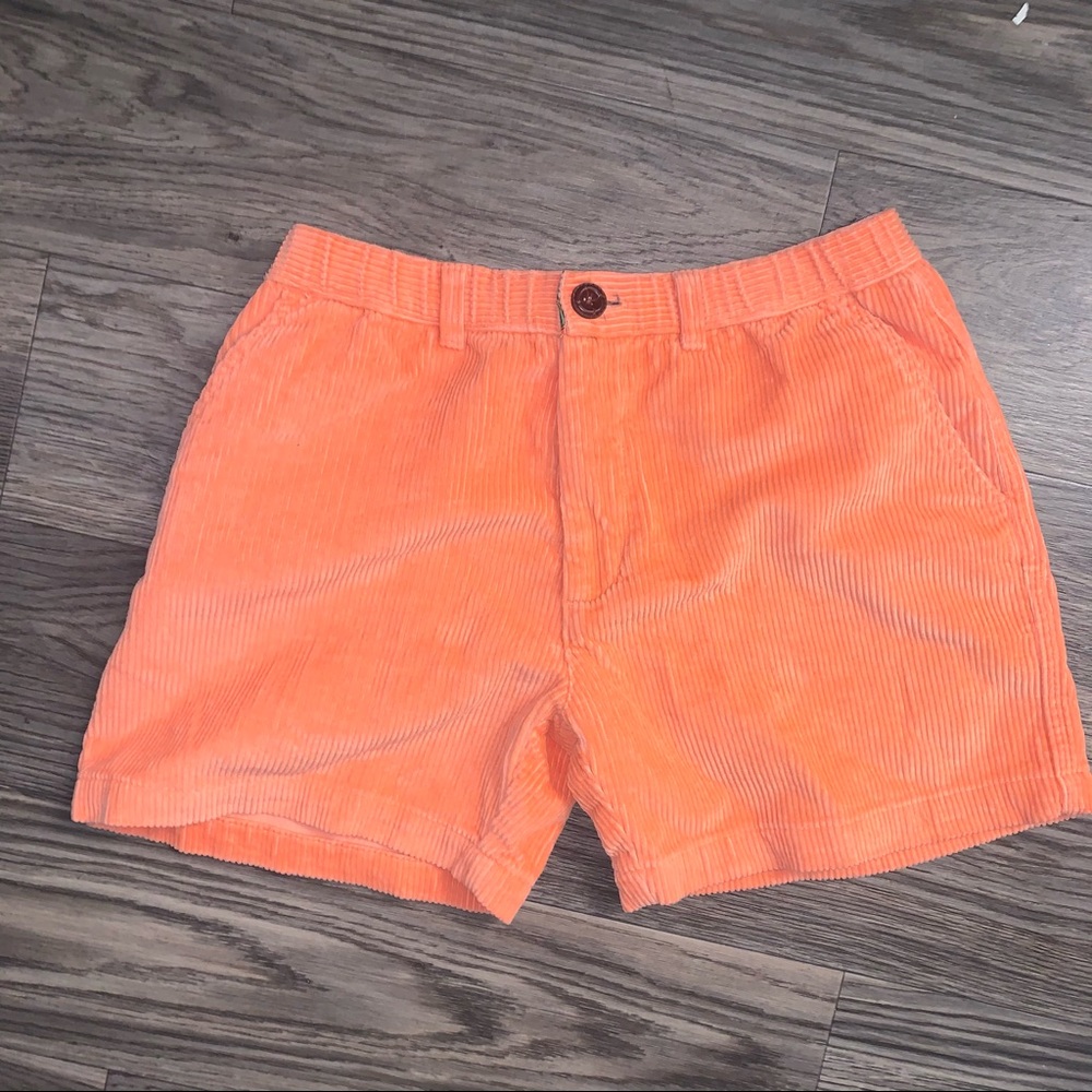 bright salmon Chubbie shorts